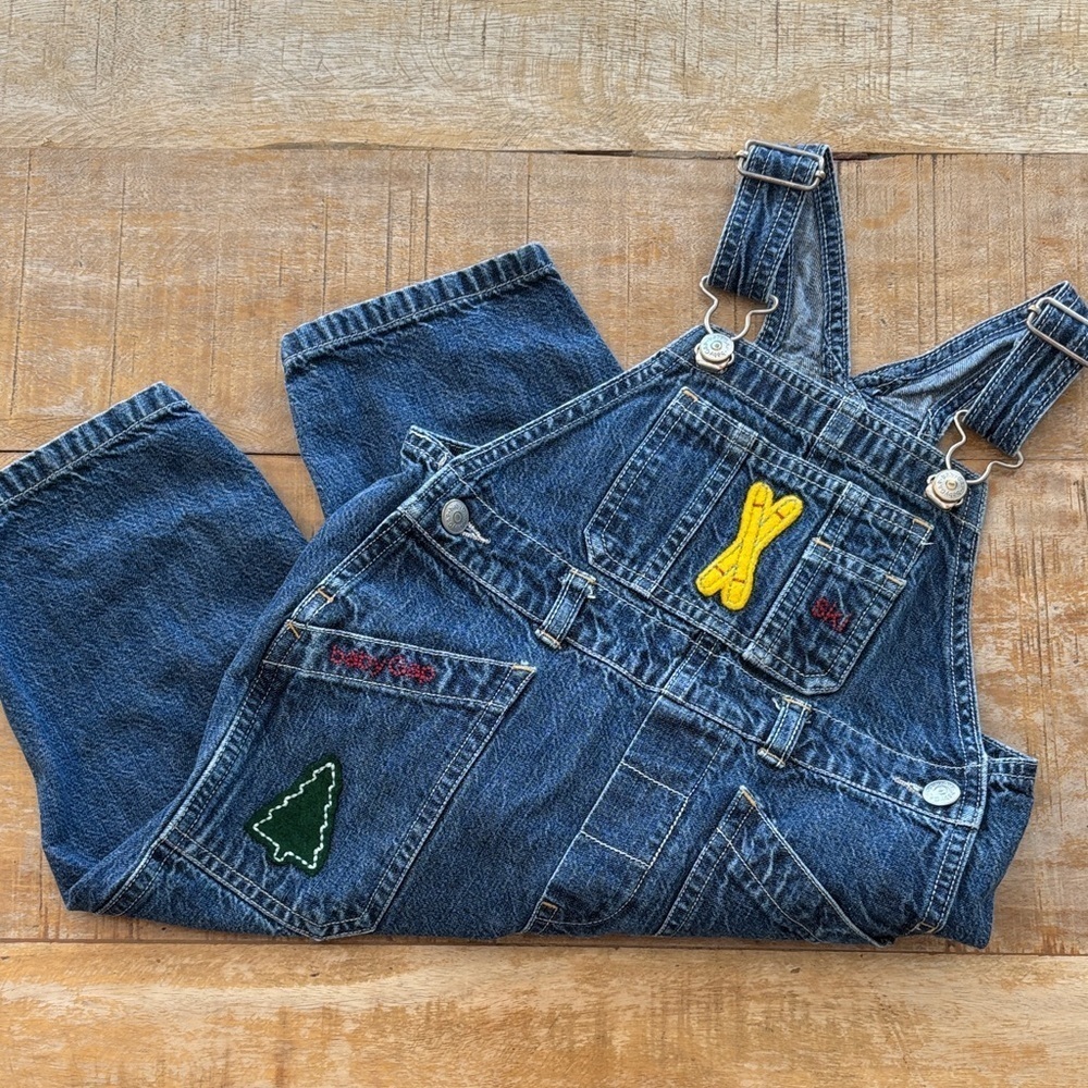 Vintage GAP Boys Denim Overalls 18-24m